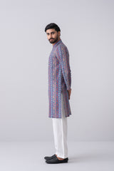 Regular Fit Floral and Geometric Printed Panjabi