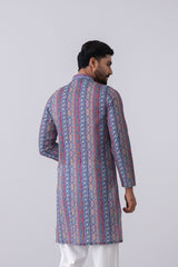 Regular Fit Floral and Geometric Printed Panjabi