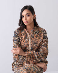 Relaxed Fit Printed One-Piece Lawn Kurti