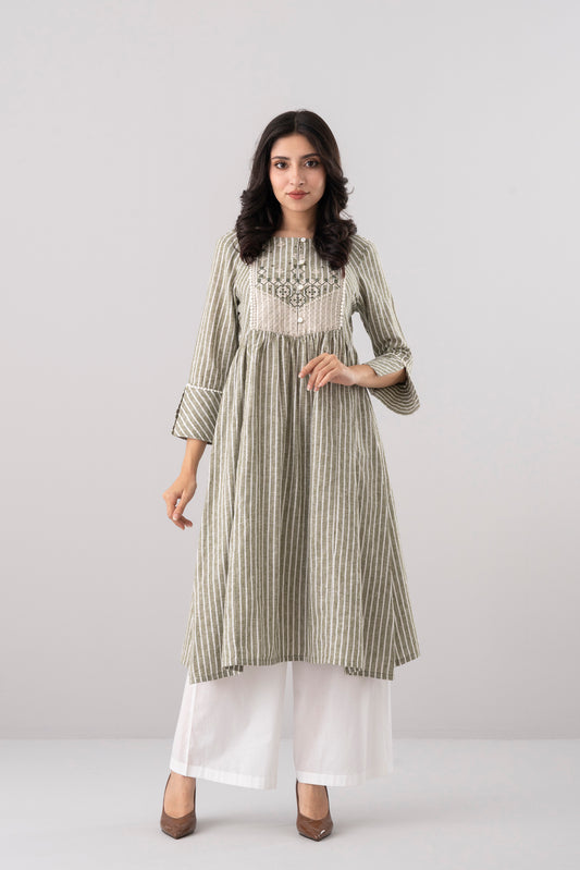 Smart Fit Embroidered Ethnic Kurta