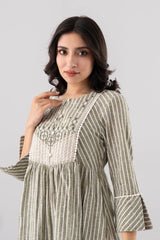 Smart Fit Embroidered Ethnic Kurta
