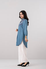 Smart Fit Denim-Style Ethnic Kurti