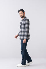 Bold Checkered Blazer