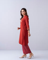 Relaxed Fit One-Piece Embroidered Ethnic Kurta