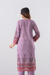 Smart Fit Printed Three-Piece Lawn with Silk Dupatta