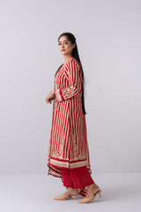 Metallic Printed Three Piece Lawn Suit