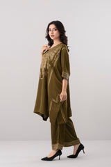 Relaxed Fit Embellished Two-Piece Semi Formal Ethnic Set