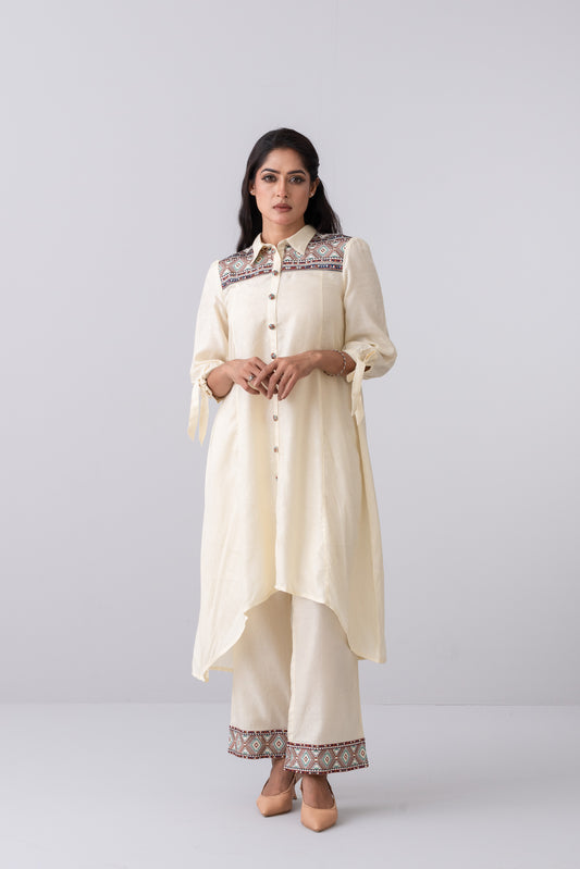 Ready-To-Wear Two-Piece Embroidered Semi Formal Set