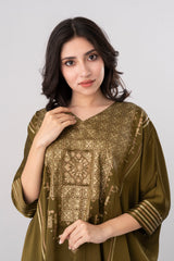 Relaxed Fit Embellished Two-Piece Semi Formal Ethnic Set
