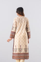 Smart Fit Printed Three-Piece Lawn with Silk Dupatta