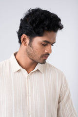 Relaxed Fit Stripe Casual Shirt