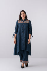 Ready-To-Wear Two-Piece Embroidered Semi Formal Set