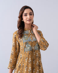 Smart Fit One-Piece Embroidered Ethnic Kurta