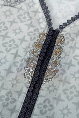 Smart Fit Embroidered Three-Piece Lawn with Silk Dupatta