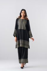 Relaxed Fit Printed Two-Piece Ethnic Set