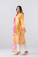 Smart Fit Digital Printed Two-Piece Lawn with Chiffon Dupatta