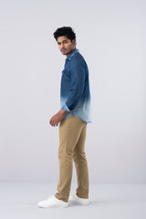 Regular Fit Denim Casual Shirt
