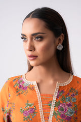 Smart Fit Embroidered Three-Piece Lawn with Cotton Dupatta