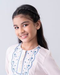 Junior Girls' Embroidered Ethnic Top (10-14 Years)