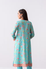 Long-Length Smart Fit Three Piece Lawn with Organza Dupatta