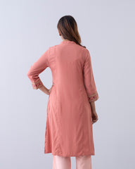 Relaxed Fit One-Piece Embroidered Ethnic Kurta