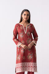Smart Fit Embroidered Three-Piece Lawn with Cotton Dupatta
