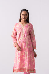 Long-Length Smart Fit Three Piece Lawn with Organza Dupatta