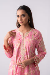 Long-Length Smart Fit Three Piece Lawn with Organza Dupatta