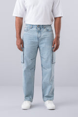 Baggy Fit Blue Jeans