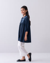 Junior Girls' Modal Embroidered Ethnic Top (10-14 Years)