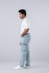 Baggy Fit Blue Jeans