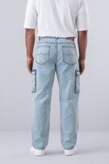 Baggy Fit Blue Jeans