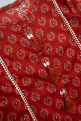 Newborn Girls' Ethnic Set (3-6 Months)