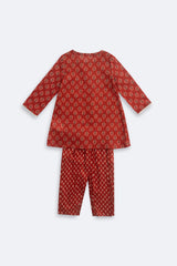 Newborn Girls' Ethnic Set (3-6 Months)