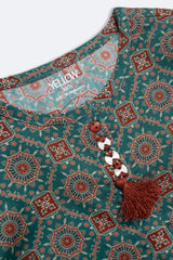 Newborn Girls' Ethnic Set (3-6 Months)