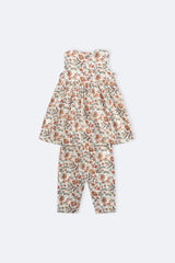 Newborn Girls' Ethnic Set (3-6 Months)