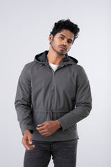 Wind Breaker-Style Hooded Jacket
