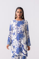 Short-Length Smart Fit Printed Two-Piece Viscose Ethnic Set