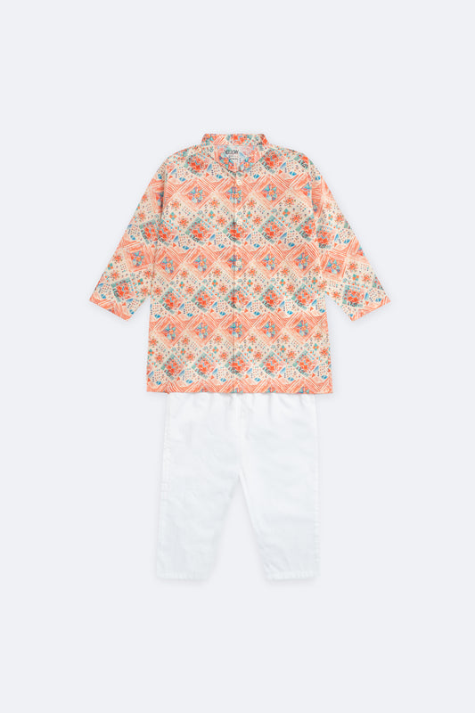 Newborn Boys' Panjabi Set (6-18 Months)