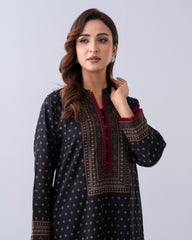 Relaxed Fit Printed Two-Piece Ethnic Set