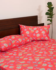 King-Size Bed Sheet - Multicolor Paisley