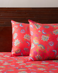 King-Size Bed Sheet - Multicolor Paisley