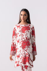Short-Length Smart Fit Printed Two-Piece Viscose Ethnic Set