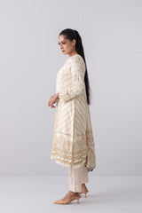 Metallic Printed Two Piece Lawn Salwar Kameez Suit