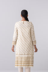 Metallic Printed Two Piece Lawn Salwar Kameez Suit