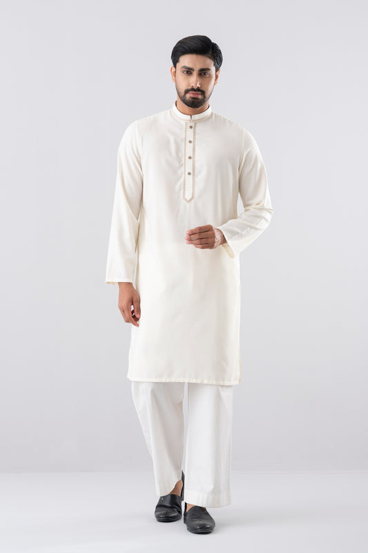 Regular Fit Embroidered Semi-Formal Panjabi