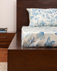 King-Size Bed Sheet - Powder Blue