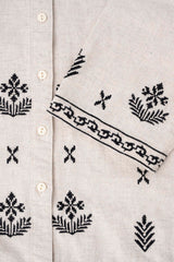 Relaxed Fit Embroidered Casual Shirt