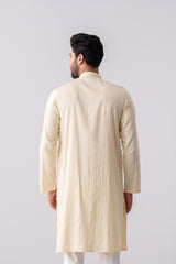 Regular Fit Jacquard Cotton Semi-Formal Panjabi