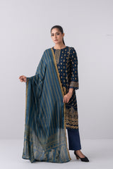 Metallic Printed Two Piece Lawn Salwar Kameez Suit